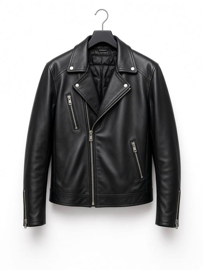 Brendi Leather Biker Jacket