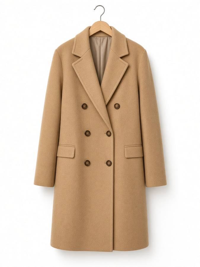 Brendi Wool Double Breasted Coat