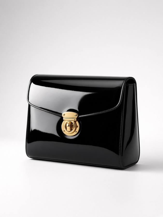 Brendi Patent Evening Bag