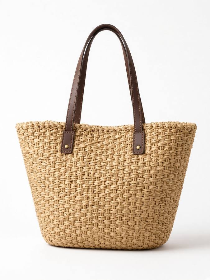 Brendi Woven Straw Tote