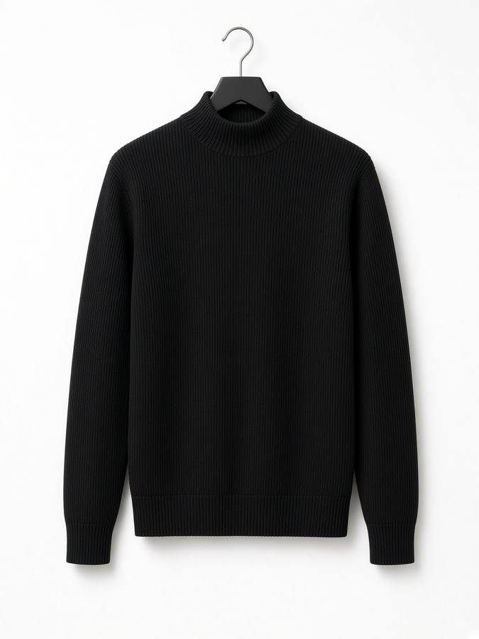 Brendi Ribbed Mock Neck