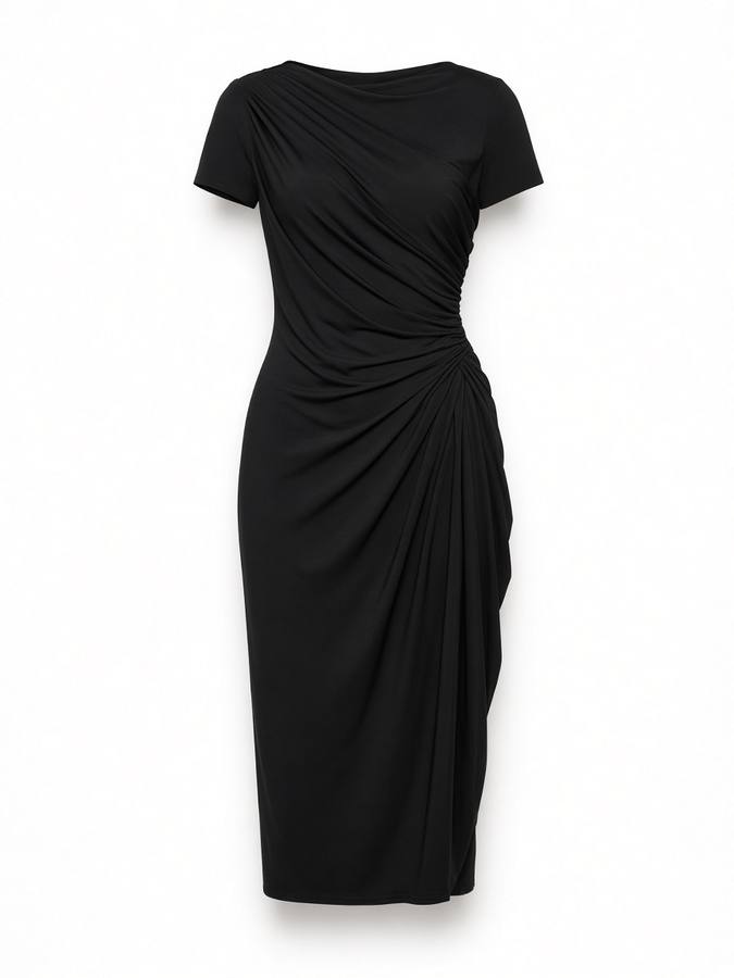 Brendi Draped Jersey Dress
